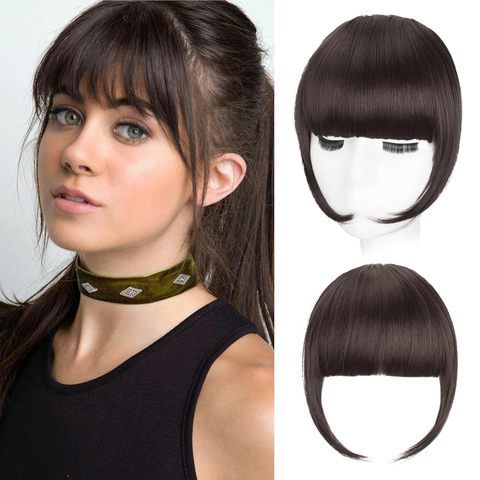 Synthetic Curly Hair Extensions 4PCS 16 Inch Clip-in Lace We view 6