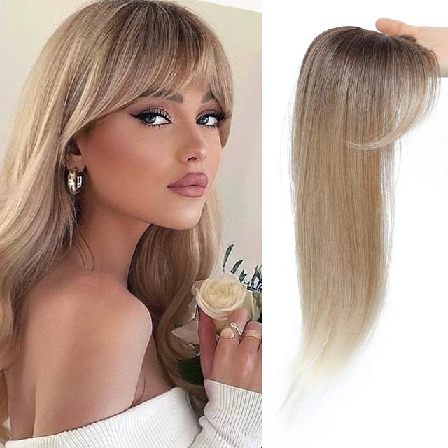 4PCS 16 Inch Synthetic Curly Clip-in Hair Extensions Brown Blonde Highlights Lace Weft Short Invisible Natural Hairpieces