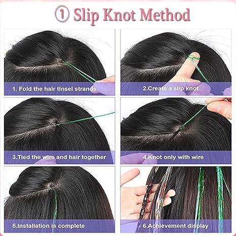 Hair Tinsel 18 Colors 4500 Strands 47 Inch Heat Resistant Re view 3