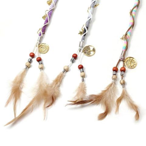 3Pcs Clip-in Dreadlock Extensions Boho Hippie Hair Accessori view 6